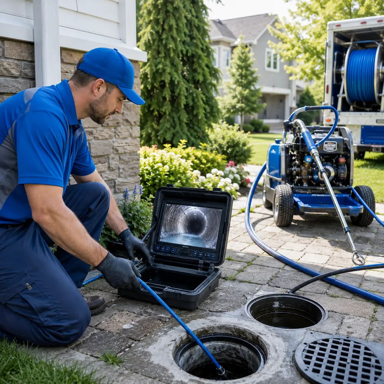 Outdoor drain cleaning professionals serving Tussy, OK